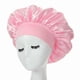 thumbnail image 3 of Sleeping Cap - Satin Bonnet - Sleep Cap Pink One Size pink, 3 of 5