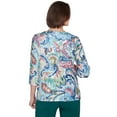 thumbnail image 2 of Alfred Dunner Womens  Scroll Multicolor Patterned Top, 2 of 6