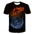 thumbnail image 2 of Flame 2023 nuevas camisetas de moda ropa de verano ropa informal de dibujos animados para niños camisetas de manga corta con cuello redondo 1-14 años Old4T Gao Jinjia LED, 2 of 2