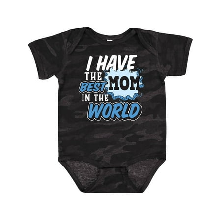 

Inktastic I have The Best Mom in The World with Speech Bubble Gift Baby Boy Bodysuit