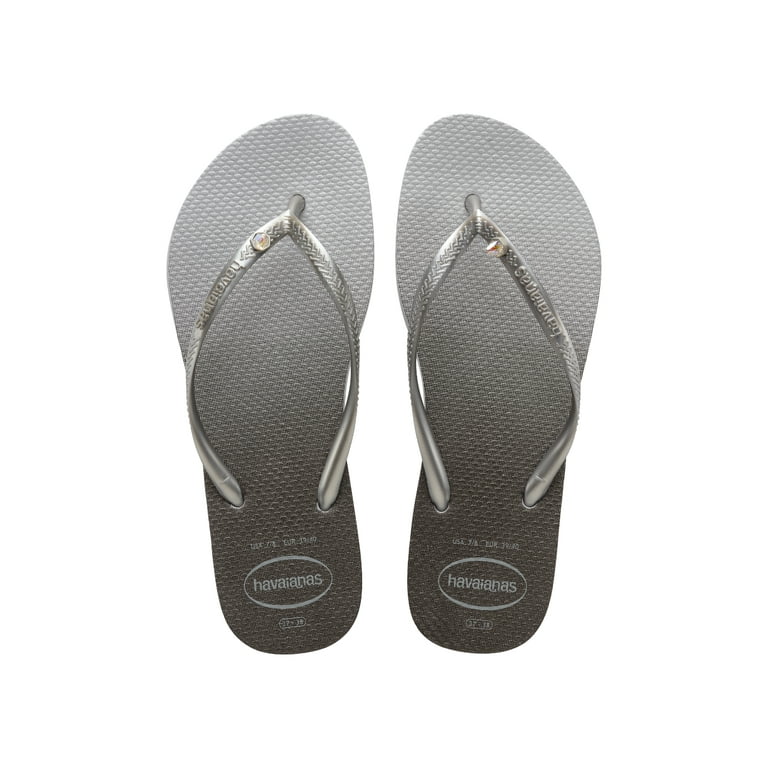 Hong Kong koelkast Betekenis Havaianas Women's Slim Prism Flip Flop Sandal, Ice Grey, Size 6 Women's -  Walmart.com