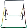 thumbnail image 6 of 4-in-1 Kids Jungle Gym: Monkey Bar Playground, Horizontal Gymnastics Bar, Deluxe Swing Set, Trapeze Rings, Basketball Net - Adjustable & Foldable, 6 of 8