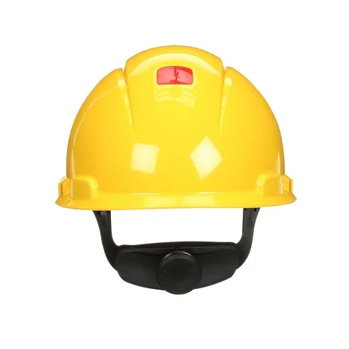 3M Securefit Hdpe 4-Point Ratchet Suspension Short Brim Hard Hat Yellow