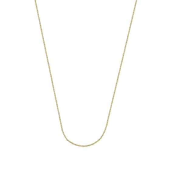 10k Yellow Gold 0.75mm Rope Chain Necklace 5mm Spring Ring Closure - .5 Grams - 16 Inch