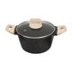 thumbnail image 2 of Olla De Sopa Olla antiadherente de granito de 6 cuartos de galón,olla gruesa para caldo,apta para todo tipo de cocinas,con asas que se mantienen frías al tacto (negra,24 cm,1 pieza). Rkxzt, 2 of 9
