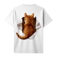 thumbnail image 6 of Cute 3d Kitten Graphic Tees for Men Women 2026 Summer Casual Short Sleeve Crewneck Cat Lovers T Shirts, 6 of 6