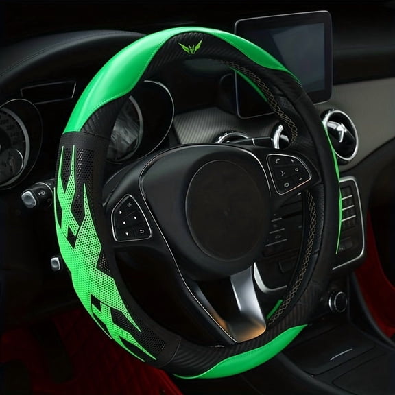 New Car Steering Wheel Cover, Universal Fit, Stylish And Sporty, Suitable for All Seasons, with an Inner Ring of 11.