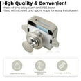 thumbnail image 6 of 10Pcs Push Button Latch Elegant Cabinet Door Catch Keyless Cupboard Locks Decorative Push Button Latch Pearl Color/Brown Door Catch for RV Drawer Door Cabinet Yachts, 6 of 6