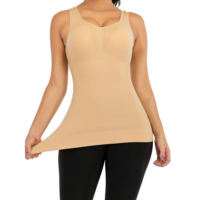 SHCKE Women Tummy Control Camisole Shapewear with Built in Bra Body Shaper  