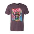 thumbnail image 3 of Dean Russo Cosmic Trash Panda Animal Lover Mens Premium Tri Blend T-Shirt, Vintage Purple, Small, 3 of 6