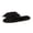 Black, variant on Women's Bow Knot Flower Shape Slippers Satin Quilting Lining Open-Toe Indoor Soft Slip on Home Shoes Black