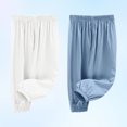 thumbnail image 2 of Lenpel Children's Summer Pants 2 Pc Toddler Girls Boys Elastic Waist Pull on Cinch Bottom Trousers Baggy Casual Joggers, 2 of 7