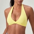 thumbnail image 2 of Xijirk Tank Tops Seamless Padded Sports Bra Open Back Yoga Workout Low Gym Fitness Crop Top Camisole Tops for Women,Yellow,L, 2 of 5
