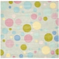 thumbnail image 4 of SAFAVIEH Soho Dots Polka Dots Wool Area Rug, Grey/Multi, 2' x 3', 4 of 8