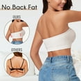 thumbnail image 4 of Strapless Bra for Women Non-Slip Silicone Wireless Bandeau Bras Seamless pads Bralette Tube Top Bra,Clear Bra Straps Included, 4 of 7