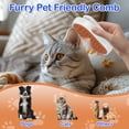 thumbnail image 6 of LAKWAR Cat Steam Brush for Shedding Spray Comb Brushes for Indoor Cat Pet Grooming Supplies for All Long-haired and Short-haired Pets Spritz Defur Comb for Cat Misting Cat Brush，White, 6 of 7
