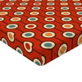thumbnail image 2 of Ambesonne Abstract Fitted Sheet, 60s Style Hippie Dots, Twin XL Size, Multicolor, 2 of 3