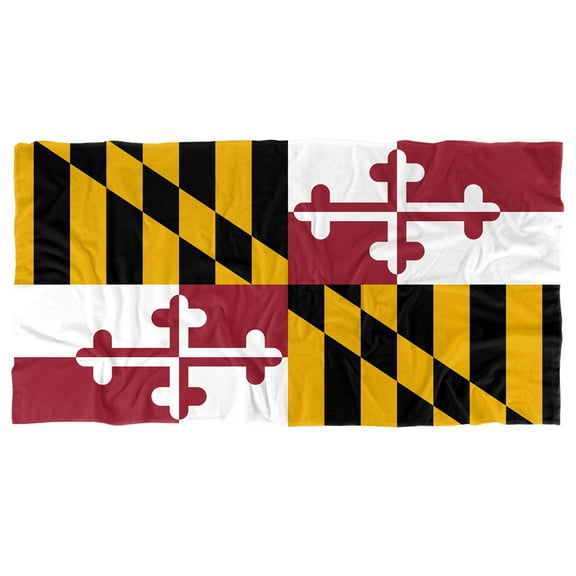 Maryland Flag Officially Licensed Beach Towel 30' X 60'
