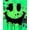 Green Black, Pattern 3, variant on ODIKA 8'x10' Washable Area Rug Graphic Beast Statement Tattoo Shaped Weird for Dining Room, Large Office, Lounge, Non-Slip Chair-Friendly Mat