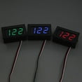 thumbnail image 4 of 0.56 Inch Led Digital 2-Line Dc Voltage Table Red Blue Green Dc 5-120V Voltmeter Blue Mingyqi, 4 of 9