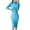 Blue, variant on Sweater Dress For Women Long Sleeve Turtleneck Sweater Dresses Knitted Bodycon Midi Jumper Dresses Basic Winter Clothes Black