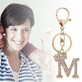 thumbnail image 3 of Bijoux Lettres en Métal Incrusté Mode Commerce Extérieur Alliage Flash 26 Lettres Anglaises Porte-Clés Accessoires de Sac, 3 of 5