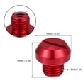 thumbnail image 4 of Unique Bargains Universal M10 Motorcycle Mirror Hole Plugs Screws Mirrors Caps Lock Offs Cover Caps Positive Red, 4 of 7