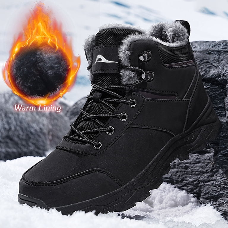 WINTER MEN\'S FAUX FUR WARM BOOTS NEW New Men main image 4