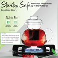 thumbnail image 3 of Simax Glass Tea Pot With Infusion: Loose Leaf Tea Pot - Glass Tea Kettle For Stove Top - Tea Pots With Infusers For Loose Tea - Clear Tea Infuser Kettle - Teapot With Infuser Stovetop - Infuser Teapot, 3 of 7