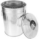 thumbnail image 2 of Cubo de basura con tapa Cubo de basura redondo Cubo de basura de metal Cubo de basura para exterior Soporte para basura, 2 of 5