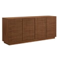 thumbnail image 2 of Render 4-Door Fluted Sideboard Cabinet TV Stand in Walnut, 2 of 10