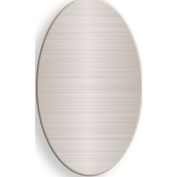 3/4 x 1 1/4 Oval Satin Alum Plates-Sets of 6 (0.75x1.25mm)