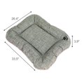 thumbnail image 4 of SUSSEXHOME Pets 33.5 x 26.4 x 3.95 Inches Waterproof Dog Pillow for Medium Dogs - Tear-Resistant Washable Dog Bed - (GRAY), 4 of 9