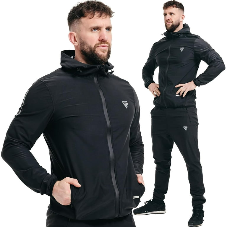 RDX Full Body Sauna Suit with Hood, Anti-Rip Tracksuit for