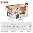 thumbnail image 7 of Yayeee Foldable Storage Basket for Shelves with Handles Waterproof Cloth Bins, White Abstract Shapes, 7 of 7