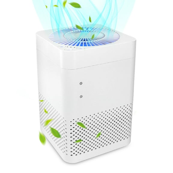 Konwin HEPA Filter Air Purifier for Home Model AP-1210 Air Cleaner for Pet Small Room Bedroom Office Blue Night LED Remove Dust Pollen White