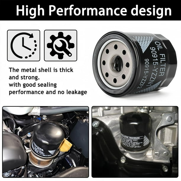 90915-YZZN1 5 Pack Fits for Toyota / for Lexus Engine Spin-On Oil