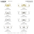 thumbnail image 4 of Livex Lighting Coronado Bath Light in Polished Brass, 4 of 11