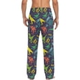 thumbnail image 2 of Top-kevin Dino Roar Pajama Pants for Men Men's Pajama Pants Mens Pajama Bottoms with Drawstring, 2 of 13