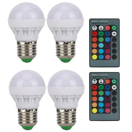 

Light Bulb 40W LED Light Bulb E27 Bulb Remote Control Bulb RGB Bulbs For Bedroom Corridor