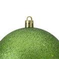 thumbnail image 4 of Northlight 4" Shatterproof Holographic Glitter Christmas Ball Ornament - Green, 4 of 8