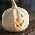 thumbnail image 4 of Halloween Decorations Pumpkin Candle Holder Lantern Vintage Autumn Farmhouse Table Decoration for Fall Home Indoor Outdoor Front Porch Mantel, 4 of 7
