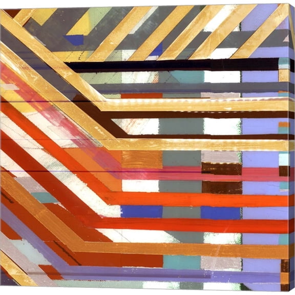 Great Art Now Zig Zag VI by Bellissimo Art, Canvas Wall Art, 12W x 12H