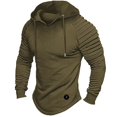 thumbnail image 3 of MHFRRA Sudadera con Capucha, Cálida y Cómoda, Informal, de Manga Larga, para Exteriores, Deportiva, Suave y Acogedora, para Invierno Verde militar, 3 of 3
