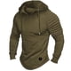 thumbnail image 3 of MHFRRA Sudadera con Capucha, Cálida y Cómoda, Informal, de Manga Larga, para Exteriores, Deportiva, Suave y Acogedora, para Invierno Verde militar, 3 of 3