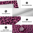 thumbnail image 6 of Pink Leopard Print Outdoor Rug for Patio/Deck/Porch, Non-Slip Large Area Rug 3 x 5 Ft, Retro Chic Abstract Animals Texture Indoor Outdoor Rugs Washable Area Rugs, Reversible Camping Rug Carpet Runner, 6 of 8