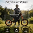 thumbnail image 3 of TUTTIO Soleil 01 Electric Dirt Bike,3000W 200N·m High Torque, 21AH Battery, 14"/12" Full Suspension Off-Road Motocross, 3 of 8