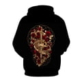 thumbnail image 2 of Men's 3D Skull Hoodie Pullover Print Pattern Fashion Sweatshirt Sportswear, 2 of 3
