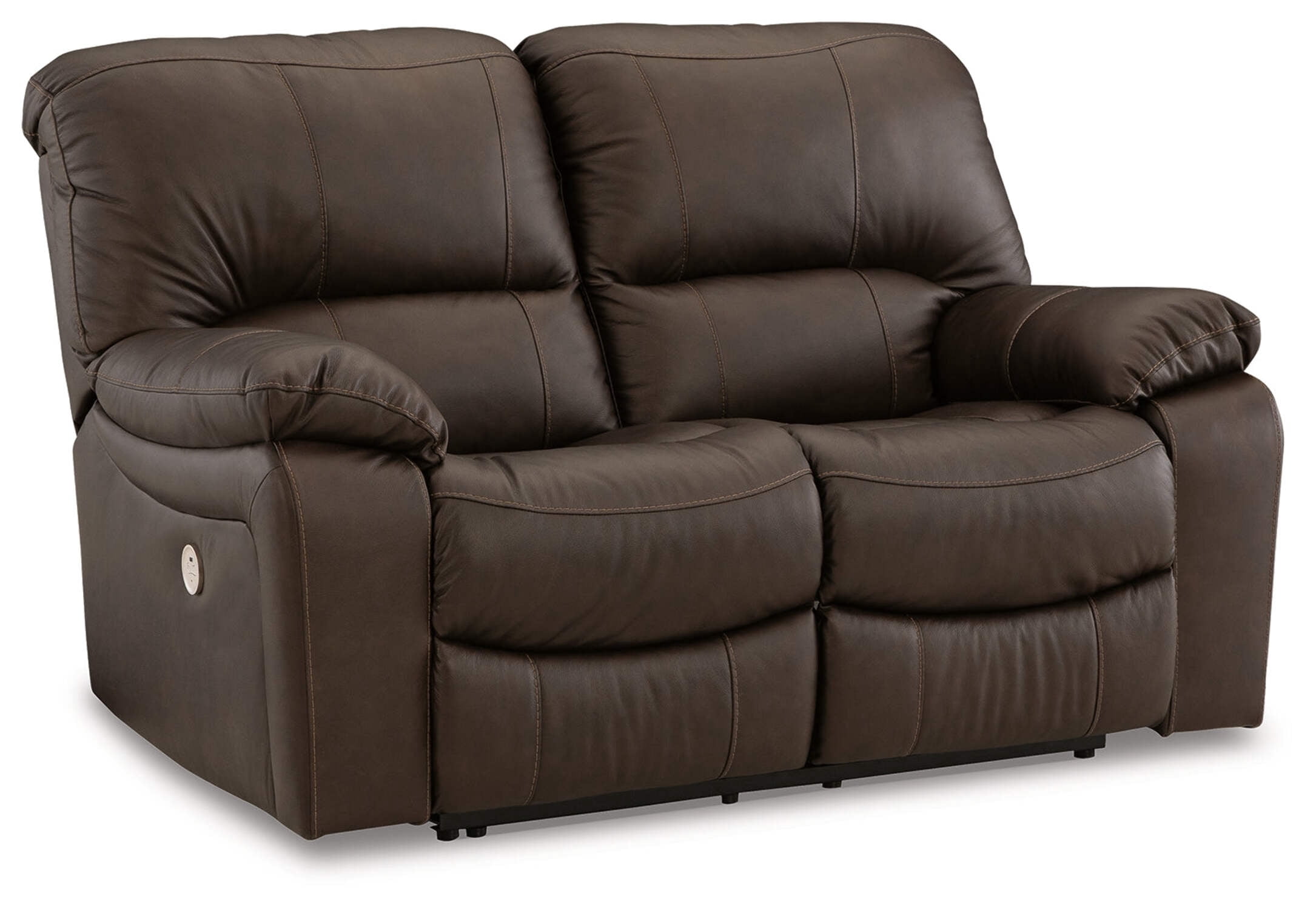 Signature Design by Ashley Leesworth Brown Power Reclining Loveseat