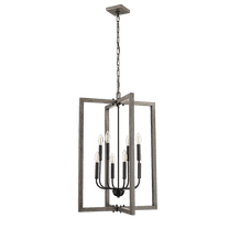 Vivio Lighting Roxton 8-Light Modern Matte Black Chandeliers